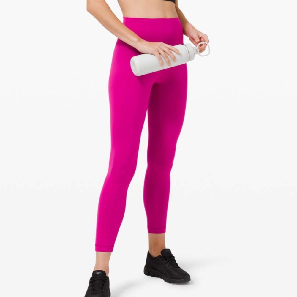 NWOT $98 Lululemon Wunder Train High-Rise Tight 25" Ripened Raspberry
